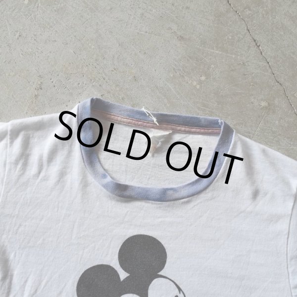 画像2: 1970-80s MICKEY MOUSE リンガーTシャツ　 "MADE IN USA"　 表記L  (2)
