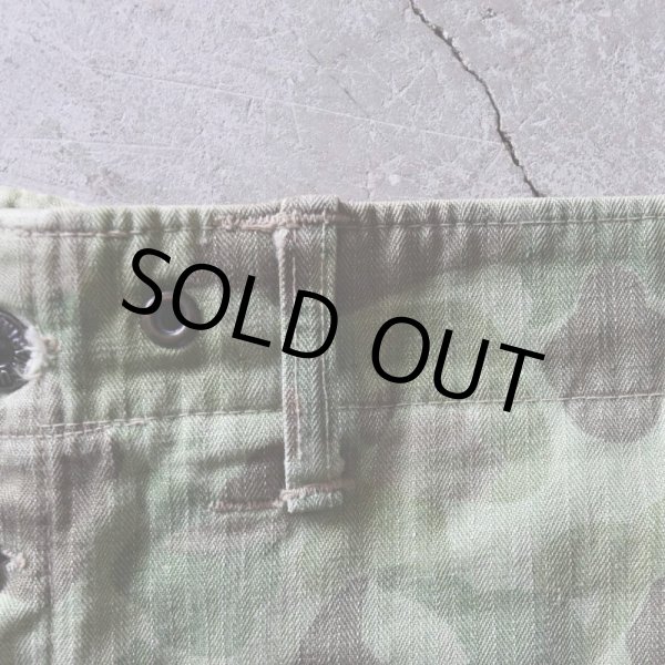 画像8: 1940s USMC P-1944 フロッグスキンHBTパンツ /カットオフ   "1st MODEL"  実寸W34  (8)