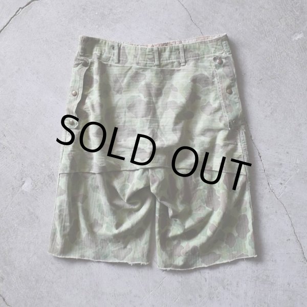 画像3: 1940s USMC P-1944 フロッグスキンHBTパンツ /カットオフ   "1st MODEL"  実寸W34  (3)