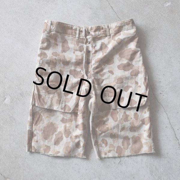 画像4: 1940s USMC P-1944 フロッグスキンHBTパンツ /カットオフ   "1st MODEL"  実寸W34  (4)