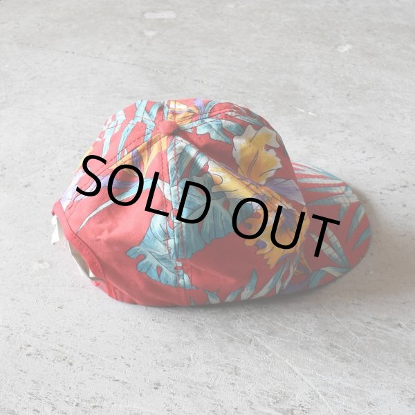 画像4: 1980-90s トロピカル柄キャップ　 "MADE IN USA"  (4)