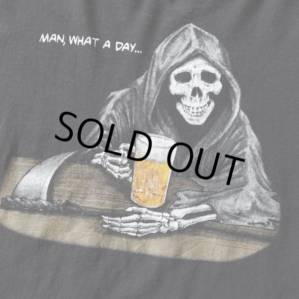 画像3: 1990-00s あぁなんて日だ... スカルTシャツ　 実寸XL〜  (3)
