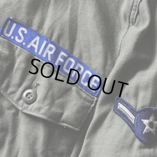 画像6: 1960s USAF OG107 ユーティリティシャツ　 表記15 1/2×33  (6)