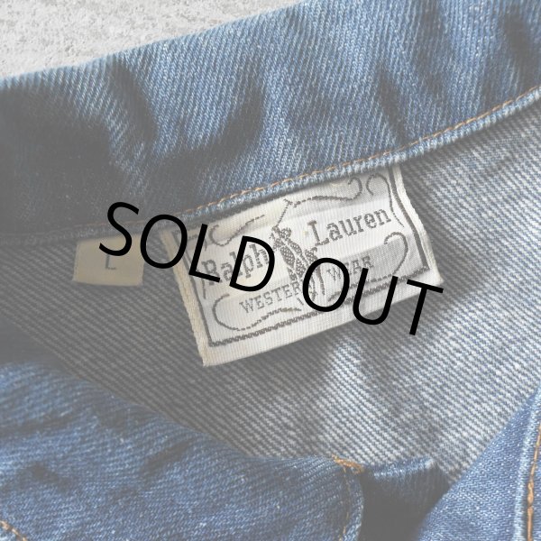 画像4: 1970-80s RALPH LAUREN WESTERN WEAR デニムジャケット　 表記WOMENS L  (4)