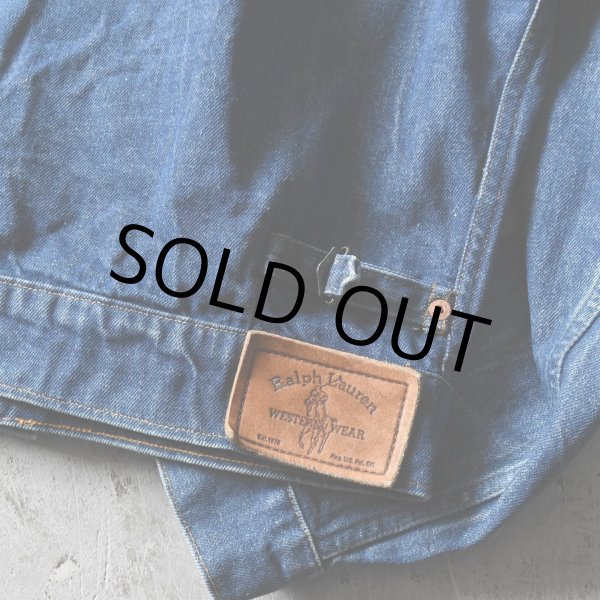 画像8: 1970-80s RALPH LAUREN WESTERN WEAR デニムジャケット　 表記WOMENS L  (8)
