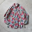 画像1: 1990s BANANA REPUBLIC ボタニカル柄コットンシャツ　 表記L  (1)