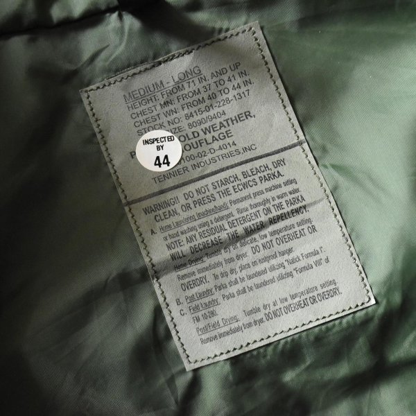 画像4: "DEAD STOCK"　 2000s US.ARMY ECWCS GEN1 ゴアテックスパーカー　 表記MEDIUM-LONG  (4)