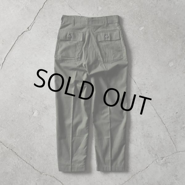 画像2: 1970s US.ARMY OG507 ベイカーパンツ　 表記30×29  (2)