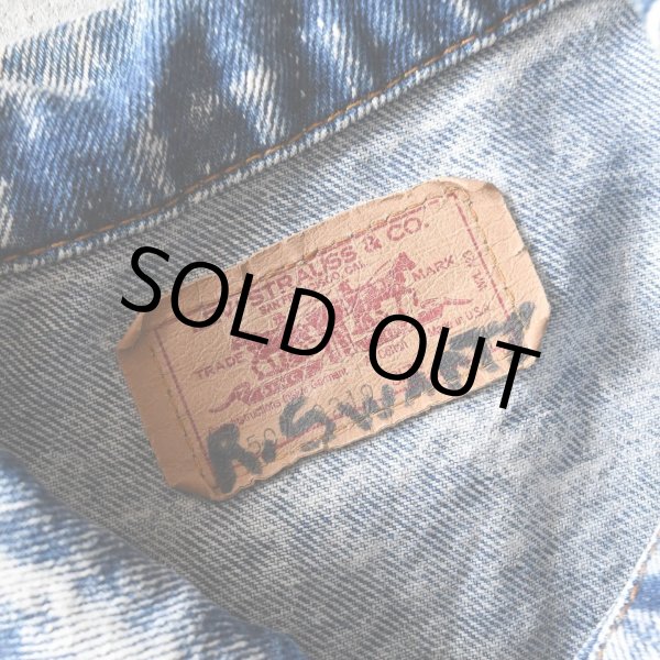 画像4: 1980s Levi's 70507-0219 ケミカルデニムジャケット　 "MADE IN USA"　 表記M  (4)