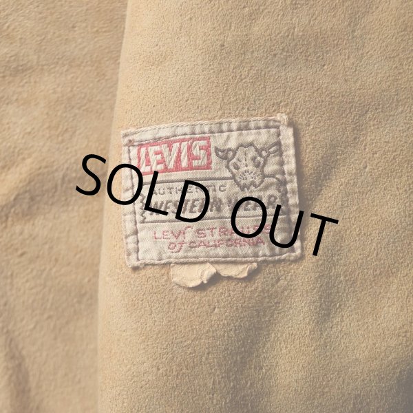 画像4: 1950s LEVI'S ショートホーンスウェードベスト　 実寸M  (4)