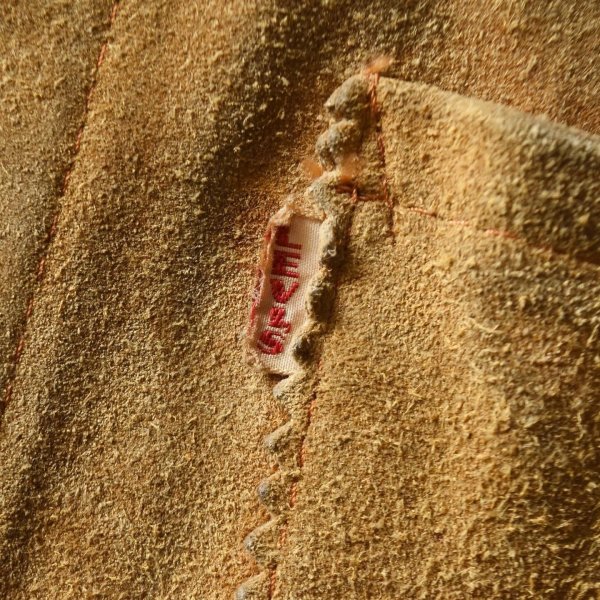 画像6: 1950s LEVI'S ショートホーンスウェードベスト　 実寸M  (6)