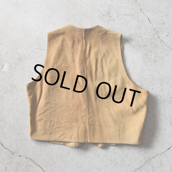 画像2: 1950s LEVI'S ショートホーンスウェードベスト　 実寸M  (2)