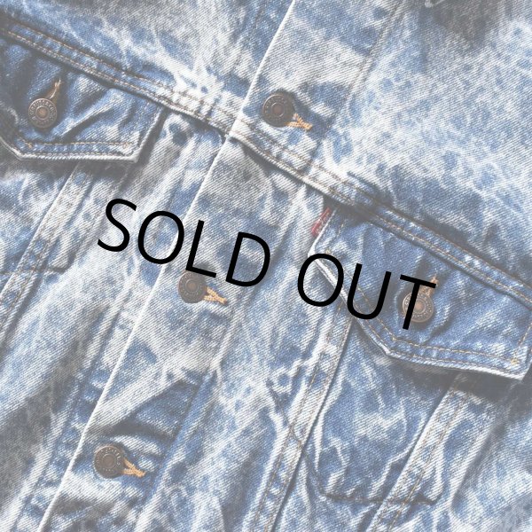 画像7: 1980s Levi's 70507-0219 ケミカルデニムジャケット　 "MADE IN USA"　 表記M  (7)