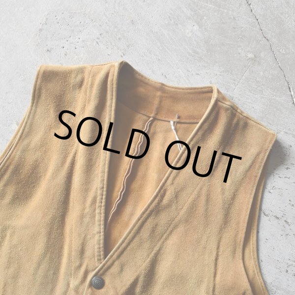 画像5: 1950s LEVI'S ショートホーンスウェードベスト　 実寸M  (5)