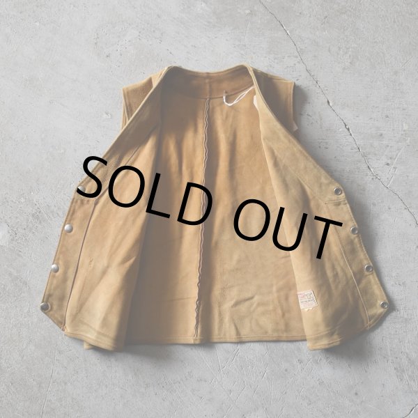 画像3: 1950s LEVI'S ショートホーンスウェードベスト　 実寸M  (3)