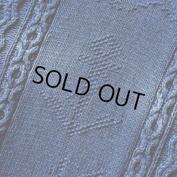 画像5: 1980s RUFF HEWN ロールネック インディゴニットコットンセーター　 表記L  (5)