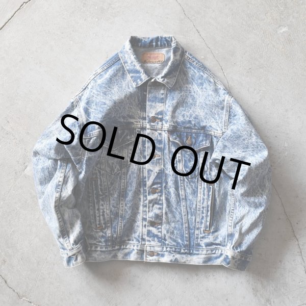 画像1: 1980s Levi's 70507-0219 ケミカルデニムジャケット　 "MADE IN USA"　 表記M  (1)