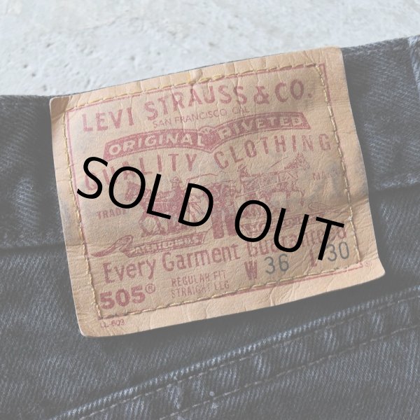 画像2: 1990s Levi's 505-0260 ブラックデニム  "MADE IN USA"  表記W36 L30  (2)