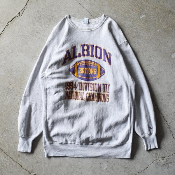 画像1: 1990s Champion リバースウィーブスウェット　 "ALBION BRITONS"　 表記XXXL  (1)