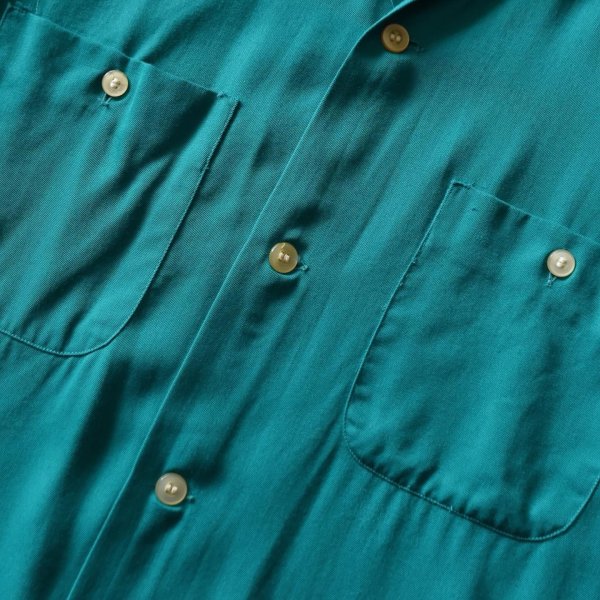 画像6: 1950s TOWNCRAFT レーヨンギャバジンシャツ　 "MADE IN USA"　 表記S  (6)
