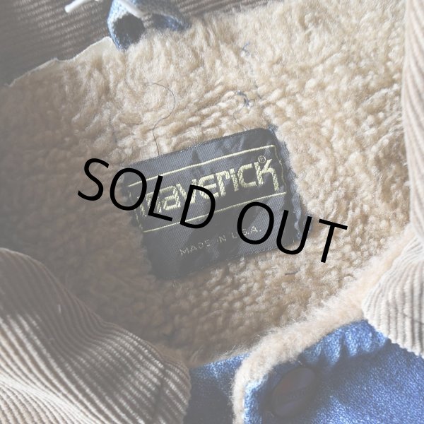 画像4: 1970s MAVERICK デニムボアジャケット　 "MADE IN USA"　 実寸L  (4)