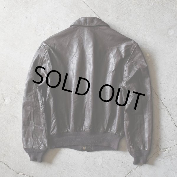 画像2: 1980s SADDLERY×COOPER A-2 フライトレザージャケット　 "MADE IN USA"　 表記40R  (2)