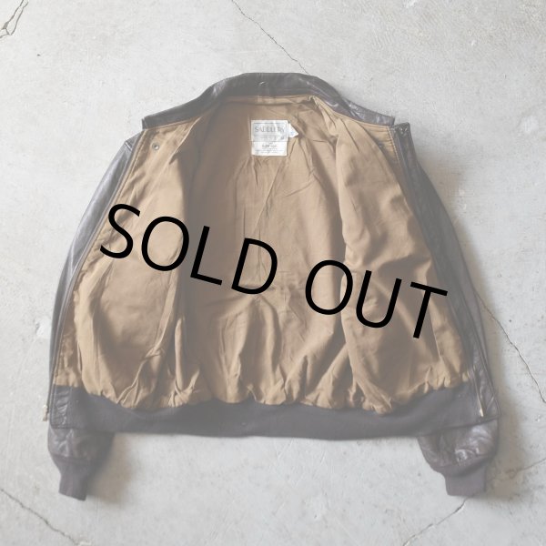 画像3: 1980s SADDLERY×COOPER A-2 フライトレザージャケット　 "MADE IN USA"　 表記40R  (3)