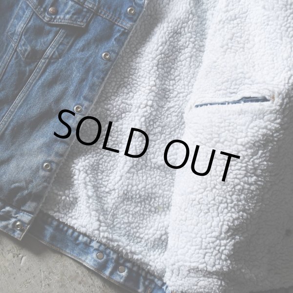 画像8: 1990s Levi's 70609 デニムボアジャケット  "MADE IN USA"  表記L  (8)