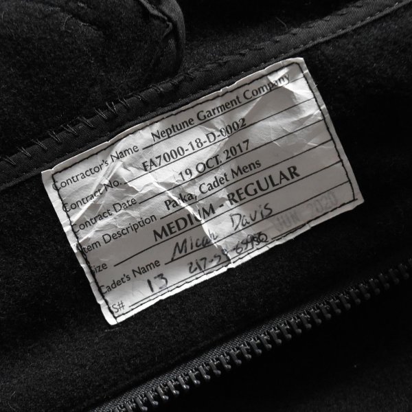 画像4: USAFA カデットコート　 表記MEDIUM-REGULAR  (4)