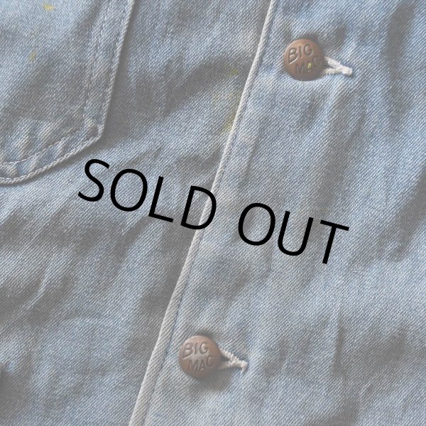 画像9: 1980s BIGMAC デニムカバーオール /ブランケットライナー  "MADE IN USA"  表記40  (9)