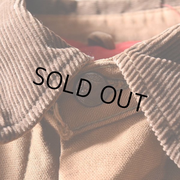 画像5: 1960s SEARS ブラウンダックカバーオール　 /キルティングライナー　 "MADE IN USA"　 実寸L  (5)