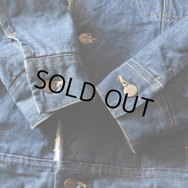 画像10: 1980s LEE STORM RIDER デニムボアジャケット  MADE IN USA  実寸M  (10)