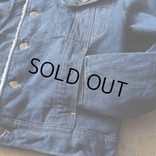 画像9: 1980s LEE STORM RIDER デニムボアジャケット  MADE IN USA  実寸M  (9)