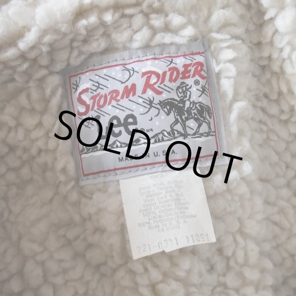 画像4: 1980s LEE STORM RIDER デニムボアジャケット  MADE IN USA  実寸M  (4)