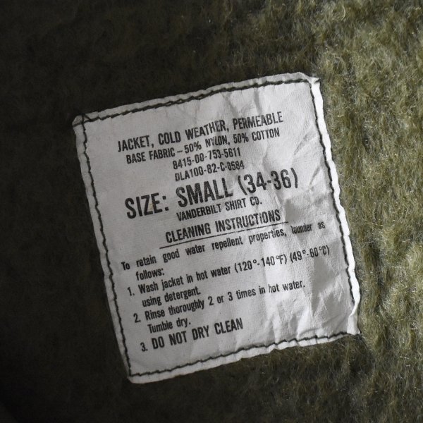 画像4: "DEAD STOCK" 　1980s US.NAVY A-2デッキジャケット　 表記SMALL  (4)