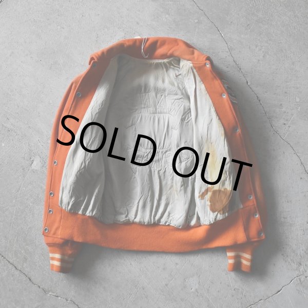 画像3: 1960s SPEEDLINE メルトンスタジャン　 "ORANGE JACKETS"　 表記Woman's 34  (3)