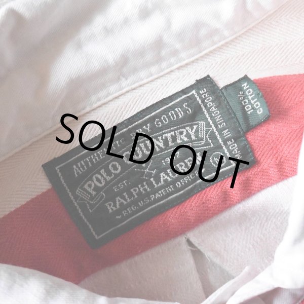 画像3: 1990s POLO COUNTRY ヘリンボーンラガーシャツ  表記M  (3)