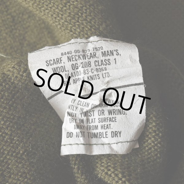 画像2: 1980s US.MILITARY ウールマフラー  (2)