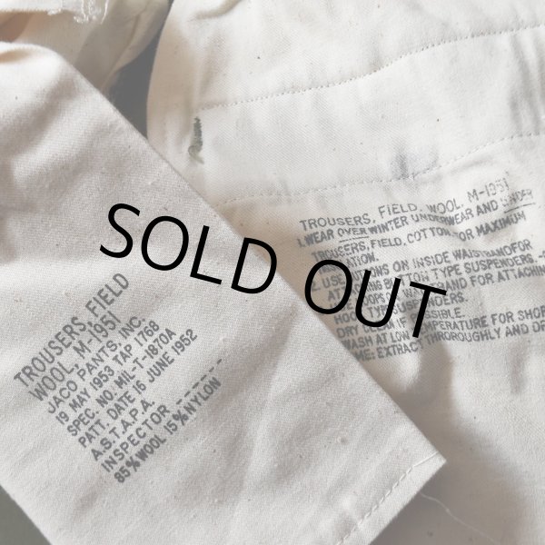 画像5: "DEAD STOCK"　 50s US.ARMY M-51ウールフィールドパンツ　 表記SMALL-SHORT  (5)