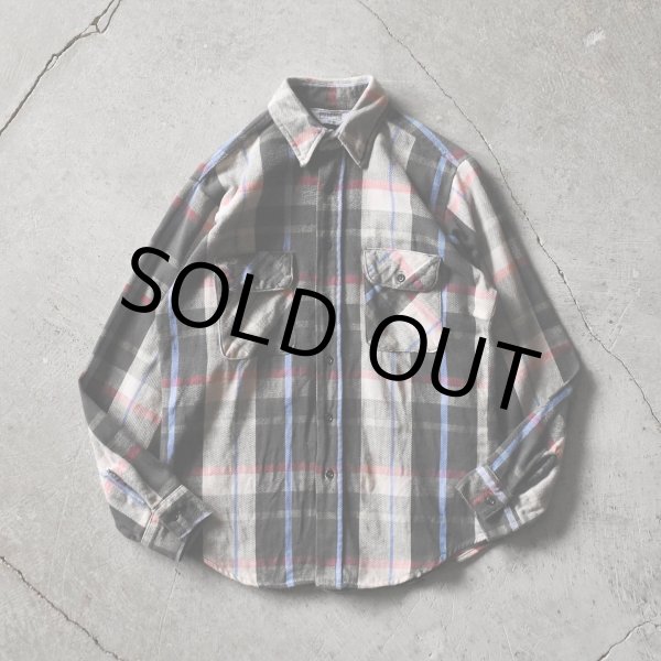 画像1: 1980s FIVEBROTHER ヘビーネルシャツ　 "MADE IN USA"　 表記M  (1)