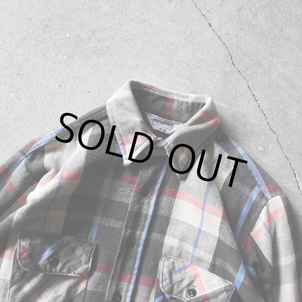 画像4: 1980s FIVEBROTHER ヘビーネルシャツ　 "MADE IN USA"　 表記M  (4)