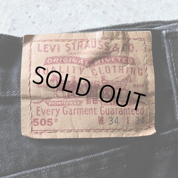 画像2: 2000s Levi's 505-0260 ブラックデニム　 "MADE IN USA"　 表記W34 L34  (2)