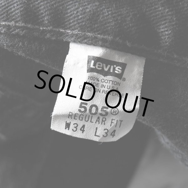 画像3: 2000s Levi's 505-0260 ブラックデニム　 "MADE IN USA"　 表記W34 L34  (3)