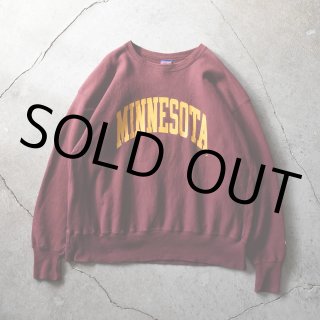 加齢パン様☆USA古着Championリバースウィーブ刺繍ロゴクルーネックスウェ 90s 90年代 チャンピオン リバースウィーブ カレッジ アメリカ製