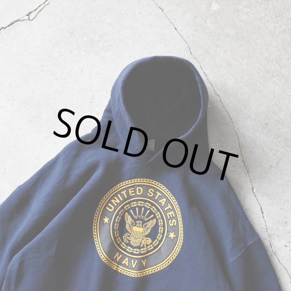 画像4: US.NAVY スウェットパーカー　 "MADE IN USA"　 表記XL  (4)