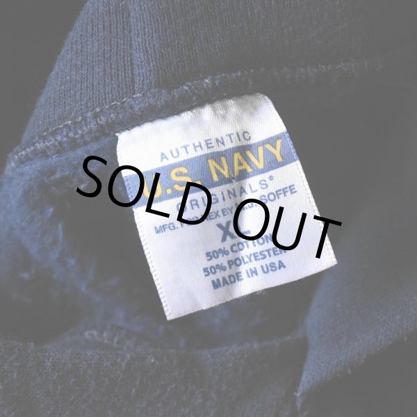 画像3: US.NAVY スウェットパーカー　 "MADE IN USA"　 表記XL  (3)