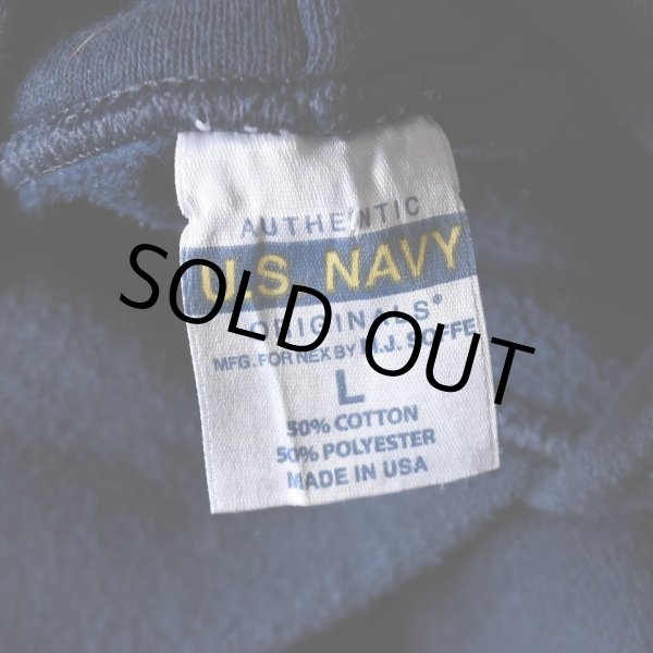 画像3: US.NAVY スウェットパーカー　 "MADE IN USA"　 表記L  (3)