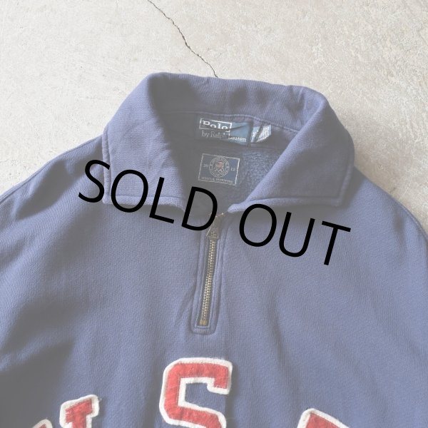 画像3: Polo by RalphLauren ハーフジップスウェット　 "2012 USA OLYMPIC TEAM"　 表記M  (3)