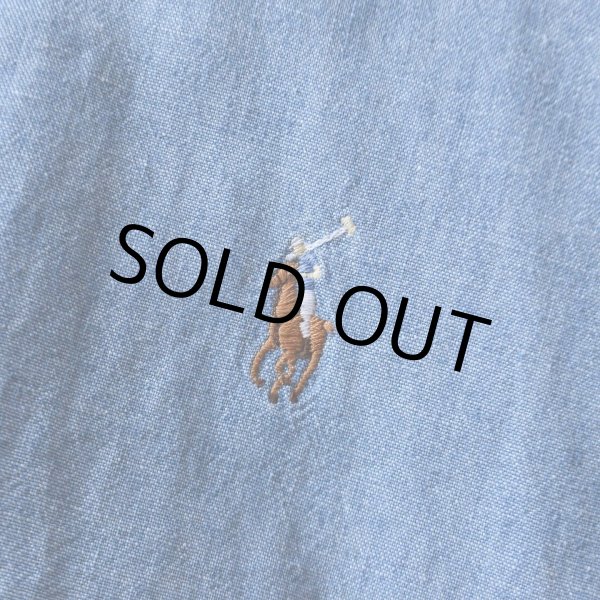 画像5: 1990s Ralph Lauren シャンブレーシャツ　 "MADE IN USA"　 表記L  (5)