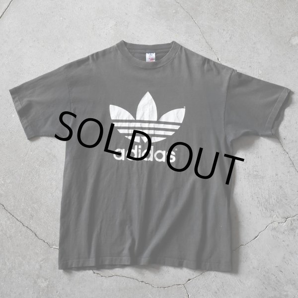 画像1: 1990s adidas トレフォイルTシャツ　 "FADE BLACK /MADE IN USA"　 表記XL  (1)
